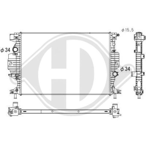 DIEDERICHS Radiator, engine cooling DIEDERICHS Climate