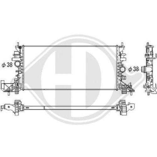 DIEDERICHS Radiador, refrigeración del motor DIEDERICHS Climate