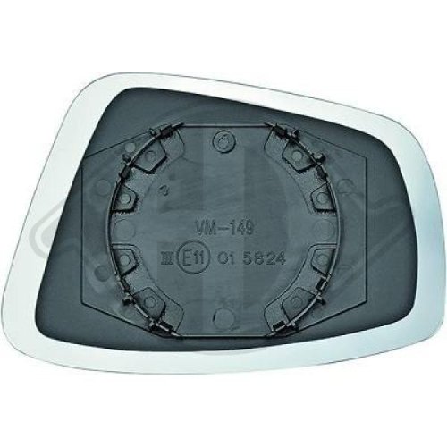 DIEDERICHS Cristal de espejo, retrovisor exterior