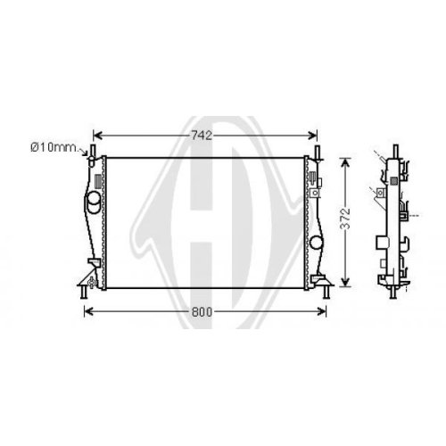DIEDERICHS Radiator, engine cooling DIEDERICHS Climate