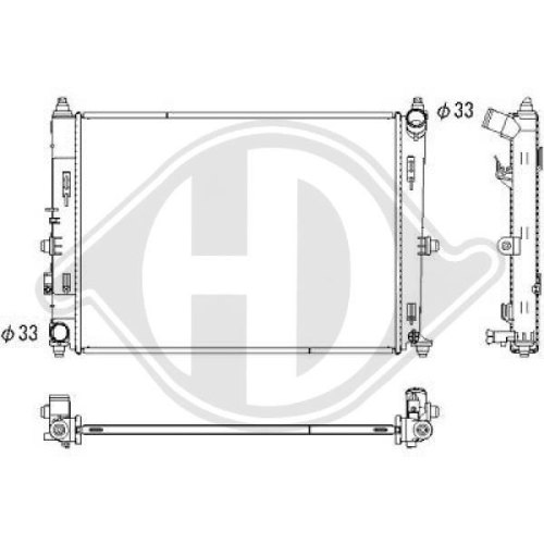 DIEDERICHS Radiator, engine cooling DIEDERICHS Climate