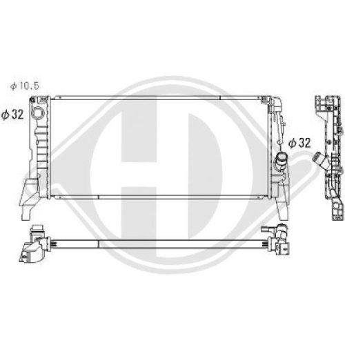 DIEDERICHS Radiator, engine cooling DIEDERICHS Climate