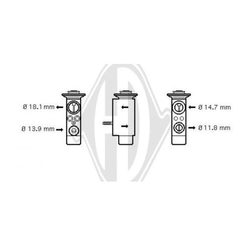 DIEDERICHS Expansion Valve, air conditioning DIEDERICHS Climate