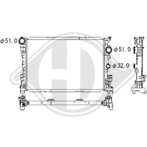 DIEDERICHS Radiator, engine cooling DIEDERICHS Climate