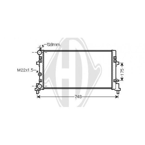 DIEDERICHS Radiator, engine cooling DIEDERICHS Climate