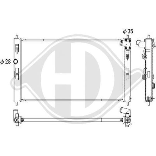 DIEDERICHS Radiator, engine cooling DIEDERICHS Climate