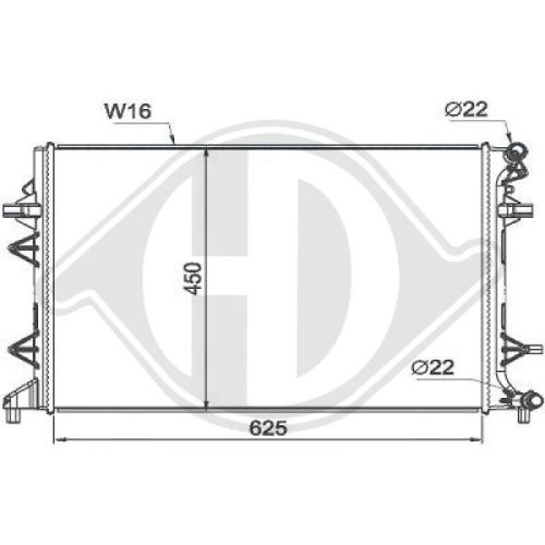 DIEDERICHS Radiator, engine cooling DIEDERICHS Climate