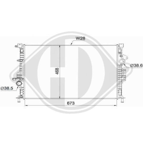 DIEDERICHS Radiateur, refroidissement du moteur DIEDERICHS Climate