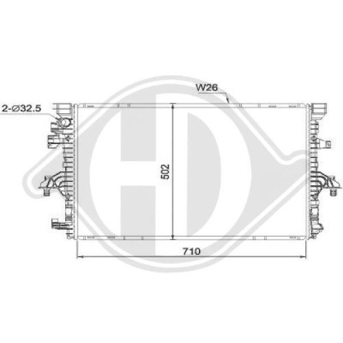 DIEDERICHS Radiator, engine cooling DIEDERICHS Climate