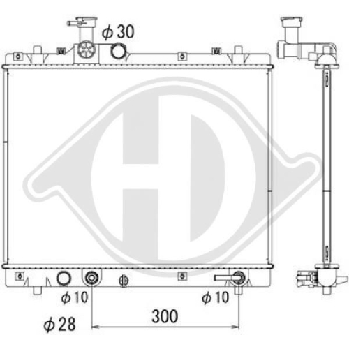 DIEDERICHS Radiator, engine cooling DIEDERICHS Climate