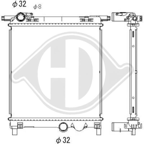 DIEDERICHS Radiator, engine cooling DIEDERICHS Climate