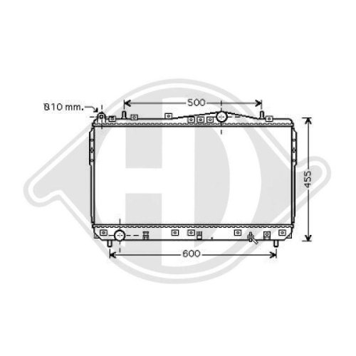 DIEDERICHS Radiador, refrigeración del motor