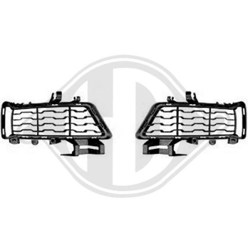 DIEDERICHS Grelha de ventilador, pára-choques HD Tuning