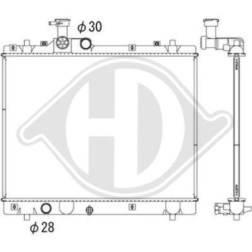 DIEDERICHS Radiador, refrigeración del motor DIEDERICHS Climate