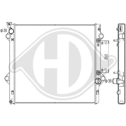 DIEDERICHS Radiator, engine cooling DIEDERICHS Climate