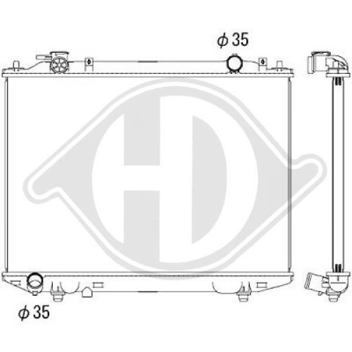 DIEDERICHS Radiator, engine cooling DIEDERICHS Climate