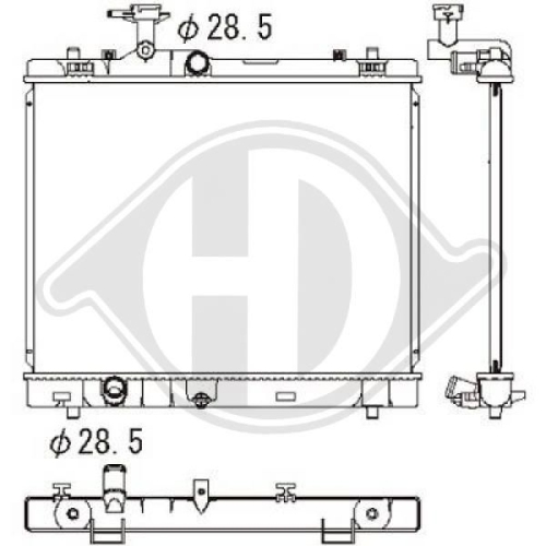 DIEDERICHS Radiator, engine cooling DIEDERICHS Climate