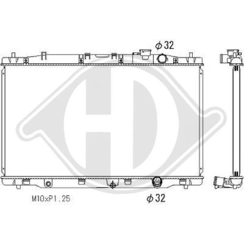 DIEDERICHS Radiateur, refroidissement du moteur DIEDERICHS Climate