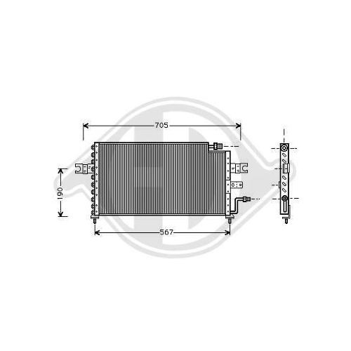 DIEDERICHS Condenser, air conditioning