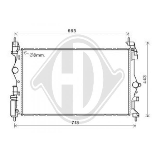 DIEDERICHS Radiator, engine cooling DIEDERICHS Climate