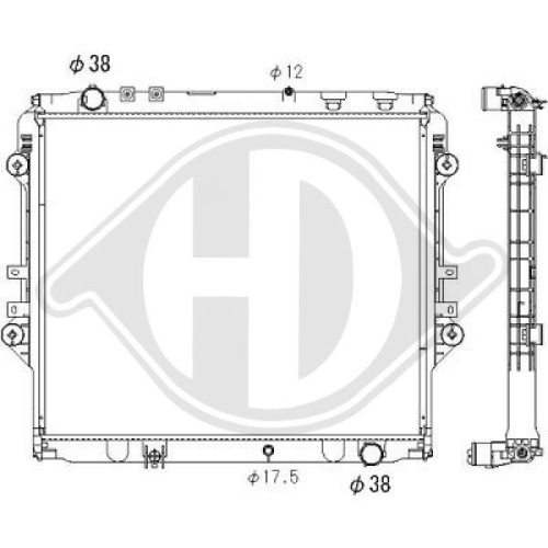 DIEDERICHS Radiator, engine cooling DIEDERICHS Climate