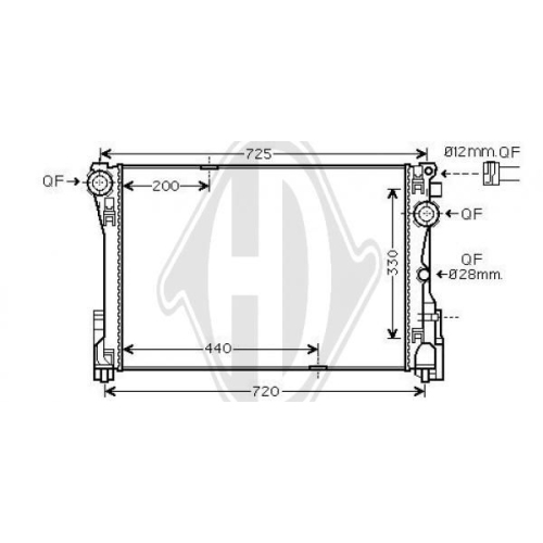 DIEDERICHS Radiator, engine cooling DIEDERICHS Climate
