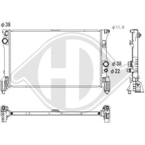 DIEDERICHS Radiator, engine cooling DIEDERICHS Climate