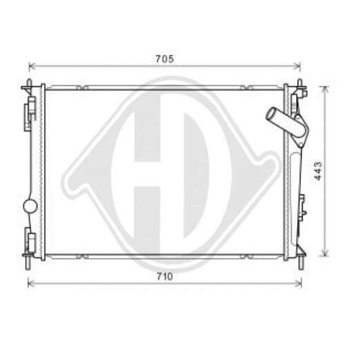 DIEDERICHS Radiator, engine cooling DIEDERICHS Climate