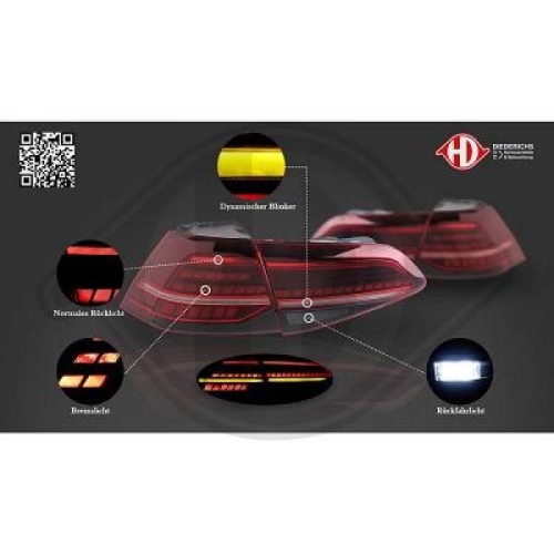 DIEDERICHS Zestaw lampy tylnej HD Tuning