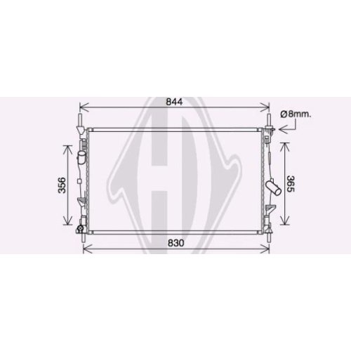 DIEDERICHS Radiator, engine cooling DIEDERICHS Climate