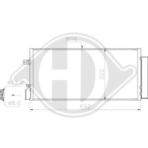 DIEDERICHS Condensor, airconditioning DIEDERICHS Climate