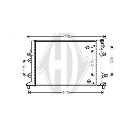 DIEDERICHS Радиатор, охлаждение двигателя DIEDERICHS Climate
