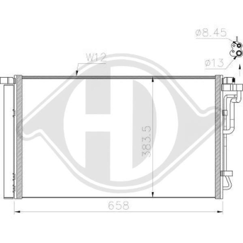 DIEDERICHS Condensor, airconditioning DIEDERICHS Climate