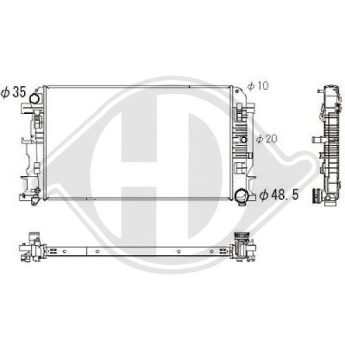 DIEDERICHS Radiator, engine cooling DIEDERICHS Climate