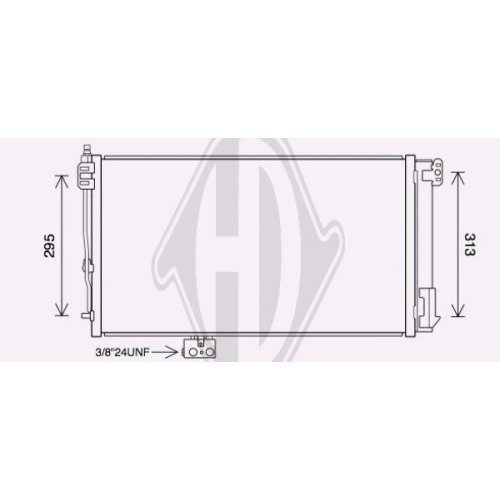 DIEDERICHS Condenseur, climatisation DIEDERICHS Climate
