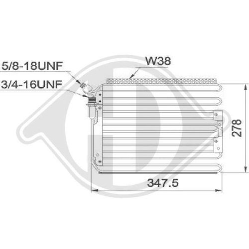 DIEDERICHS Condenseur, climatisation DIEDERICHS Climate