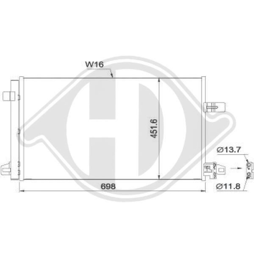 DIEDERICHS Condenser, air conditioning DIEDERICHS Climate