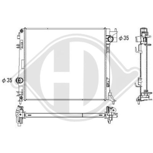 DIEDERICHS Condenser, air conditioning DIEDERICHS Climate