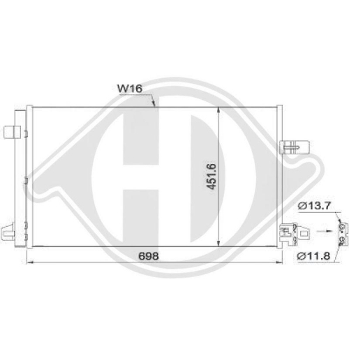 DIEDERICHS Condensor, airconditioning DIEDERICHS Climate