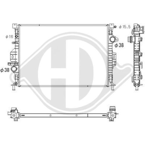 DIEDERICHS Radiator, engine cooling DIEDERICHS Climate