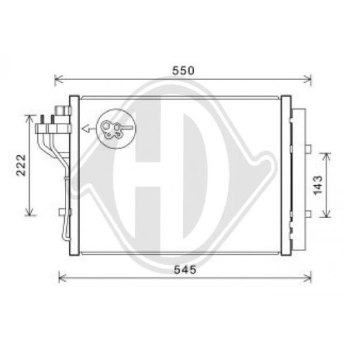 DIEDERICHS Condenser, air conditioning DIEDERICHS Climate