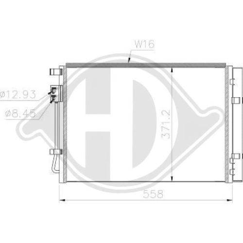 DIEDERICHS Condenser, air conditioning DIEDERICHS Climate