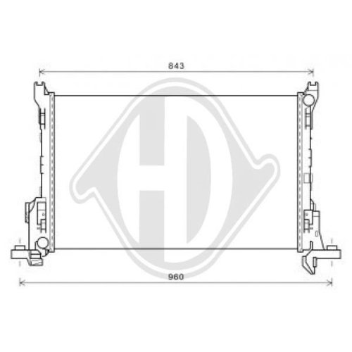 DIEDERICHS Radiator, engine cooling DIEDERICHS Climate