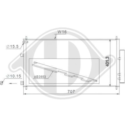 DIEDERICHS Condenser, air conditioning DIEDERICHS Climate