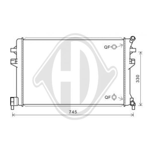 DIEDERICHS Radiator, engine cooling DIEDERICHS Climate