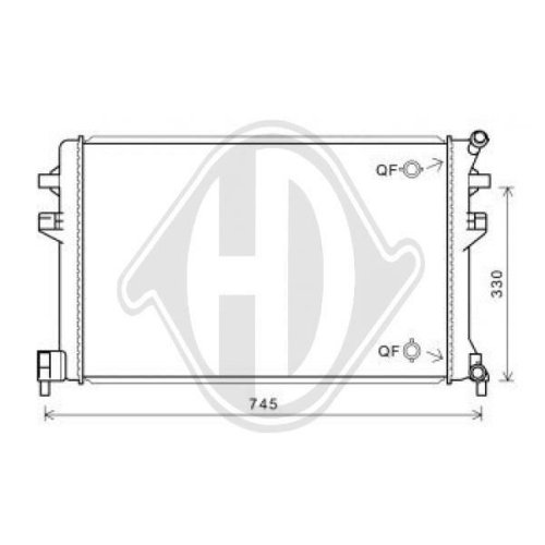 DIEDERICHS Радиатор, охлаждение двигателя DIEDERICHS Climate