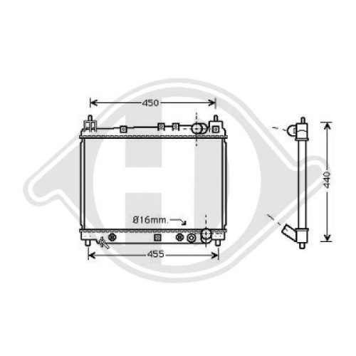 DIEDERICHS Radiator, engine cooling