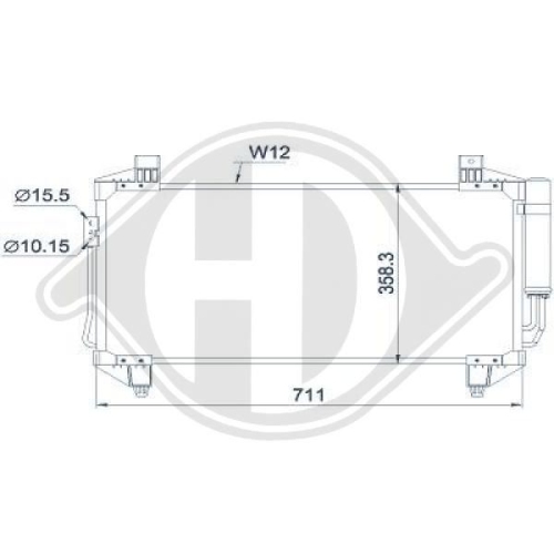 DIEDERICHS Condenser, air conditioning DIEDERICHS Climate