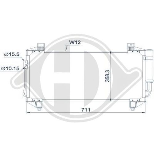 DIEDERICHS Condensor, airconditioning DIEDERICHS Climate