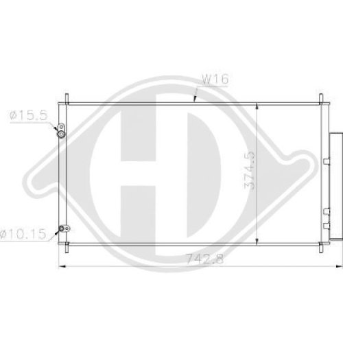 DIEDERICHS Condenser, air conditioning DIEDERICHS Climate